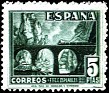 Spain 1948 Train 5 PTS Green Edifil 1038